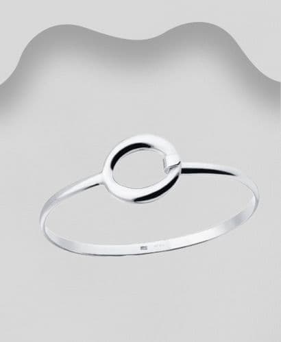 925 Sterling Silver Bangle That Opens